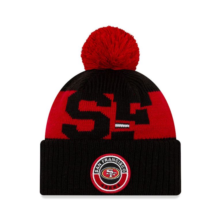 Gorras New Era Beanies Negros - San Francisco 49ers On Field Kids 16372JFHD